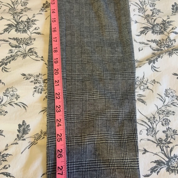 Halston black and white plaid pants - Picture 4 of 6